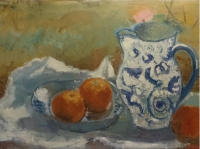 Vase chinois et orange