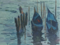 Venise, les gondoles